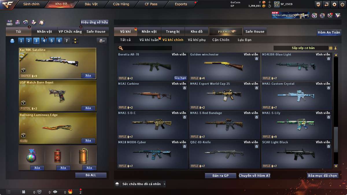 shop acc cf uy tin gia re